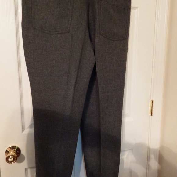 Men's Dark Grey slacks Size 40W by Haband - Picture 4 of 4